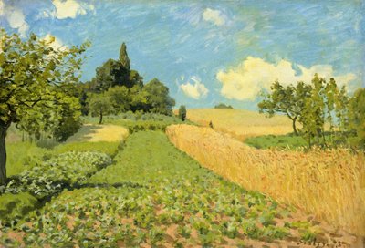 El campo de maíz (cerca de Argenteuil) de Alfred Sisley